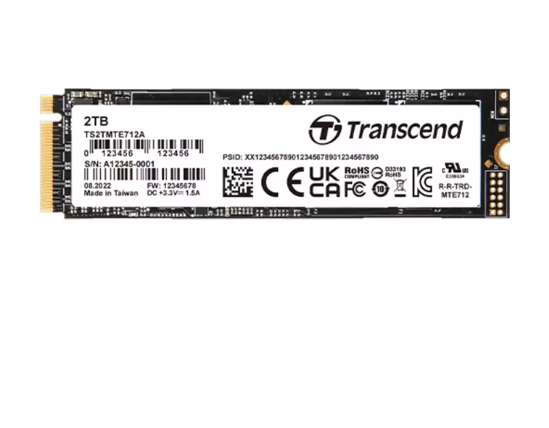 Transcend Enterprise SSD 2TB NVMe M.2 MTE712A | TS2TMTE712A | 3 Years Warranty