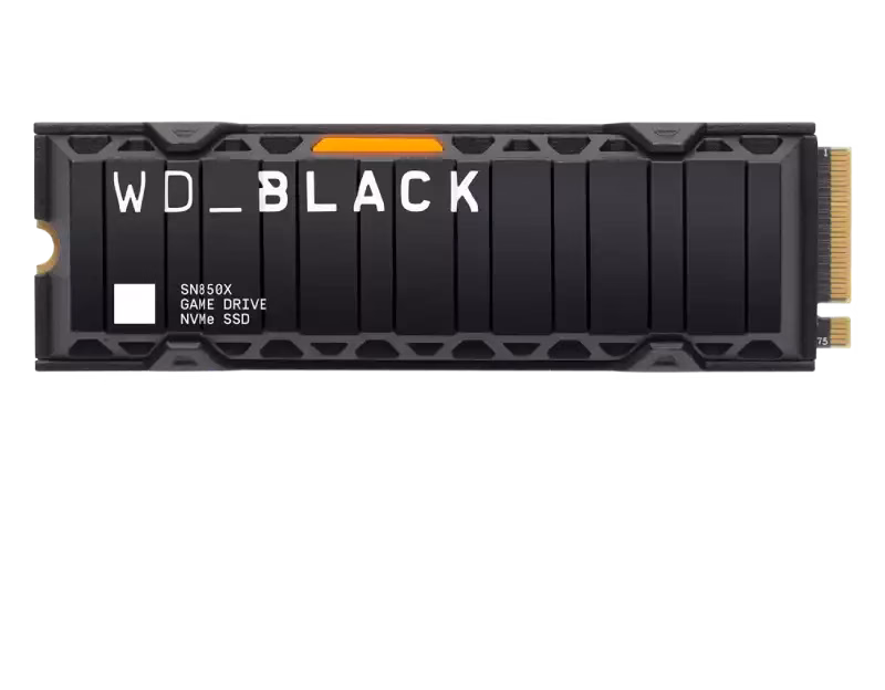 Western Digital Black SN850X 2TB NVMe SSD with Heatsink – WDS200T2XHE | Tax Free