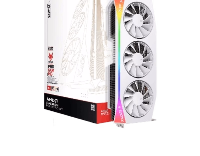 XFX Mercury AMD Radeon RX 9070XT OC White Gaming Edition with RGB | 1 Years Warranty | Tax Included