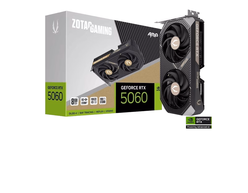 ZOTAC GAMING GeForce RTX 5060 8GB AMP Graphics Card | ZT-B50600F-10M | Tax Free