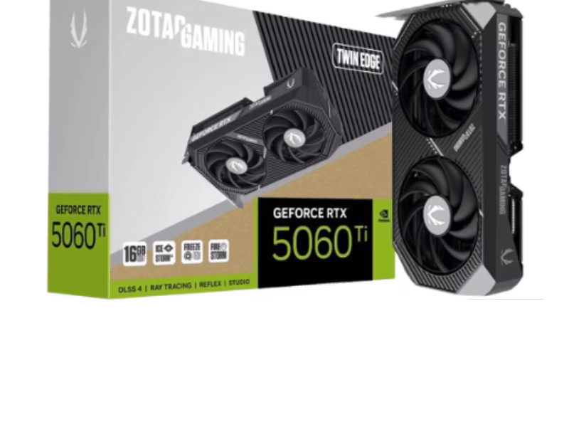 ZOTAC GAMING GeForce RTX 5060 Ti 16GB Twin Edge Graphics Card | ZT-B50620E-10M | Tax Free