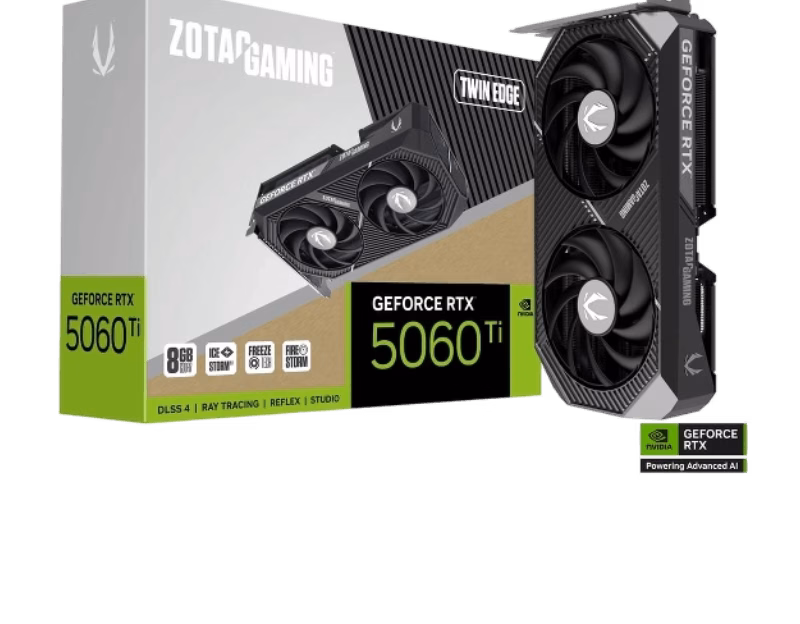 ZOTAC GAMING GeForce RTX 5060 Ti 8GB Twin Edge Graphics Card | ZT-B50610E-10M | Tax Free