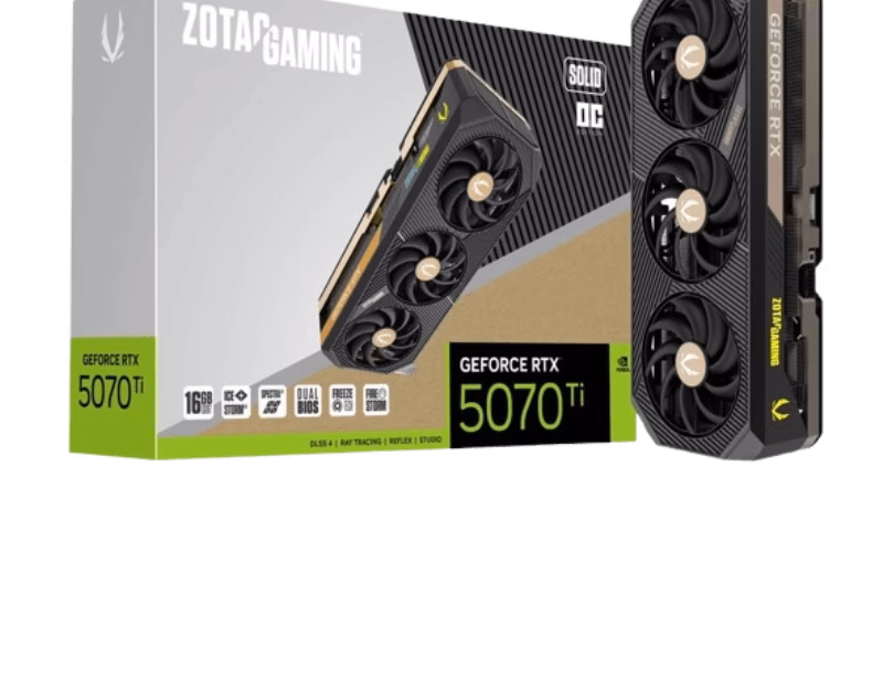 Zotac Gaming GeForce RTX 5070 Ti SOLID OC Graphics Card | ZT-B50710J-10P