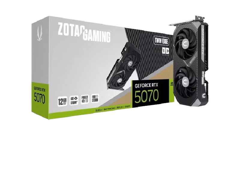 Zotac Gaming GeForce RTX 5070 Twin Edge OC | ZT-B50700H-10P | Tax Included 3 Years warranty