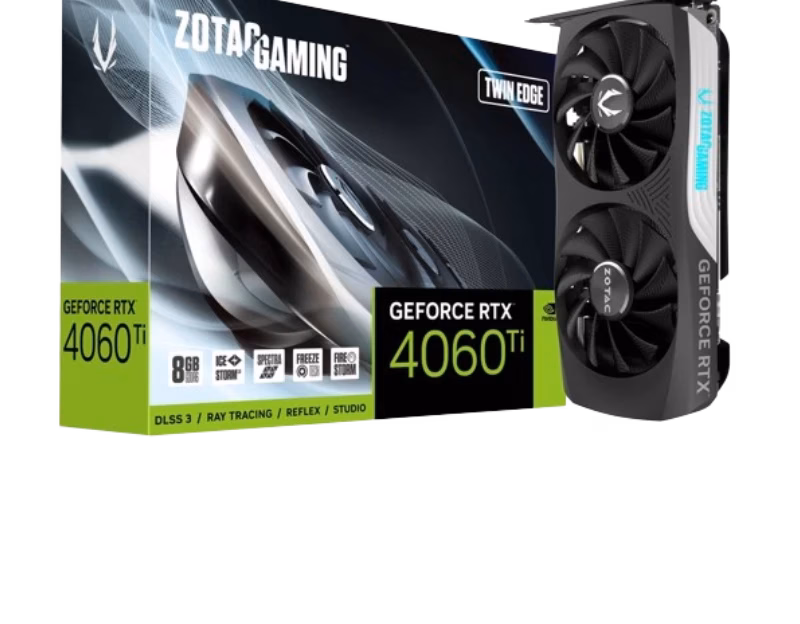 ZOTAC GeForce RTX 4060 TI Twin Edge 8GB | ZT-D40610E-10M | Tax Free