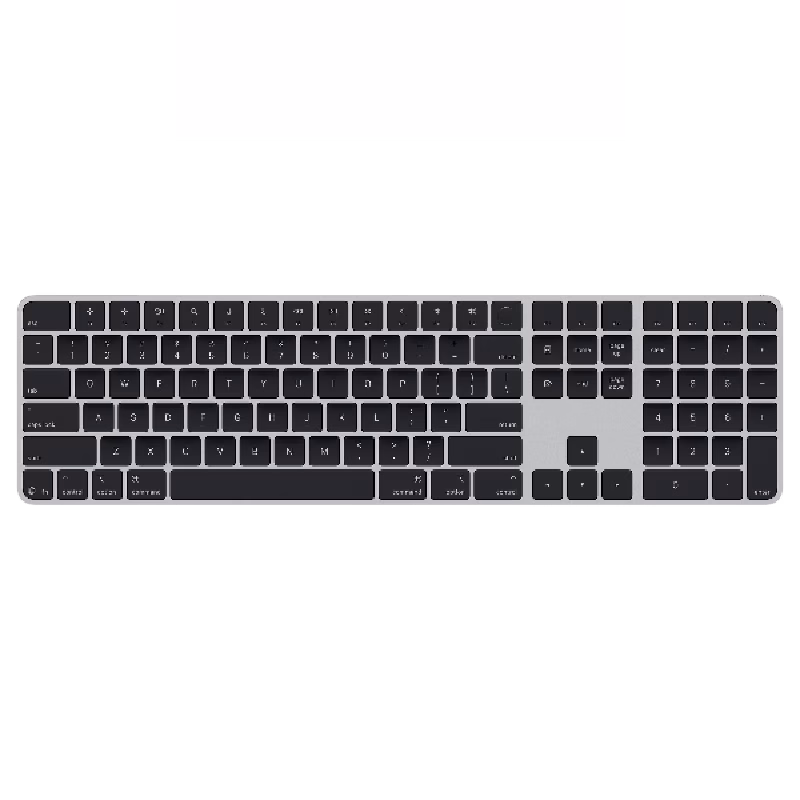 Apple Magic Keyboard with Touch ID & Numeric Keypad (USB-C) – Black | MXK83