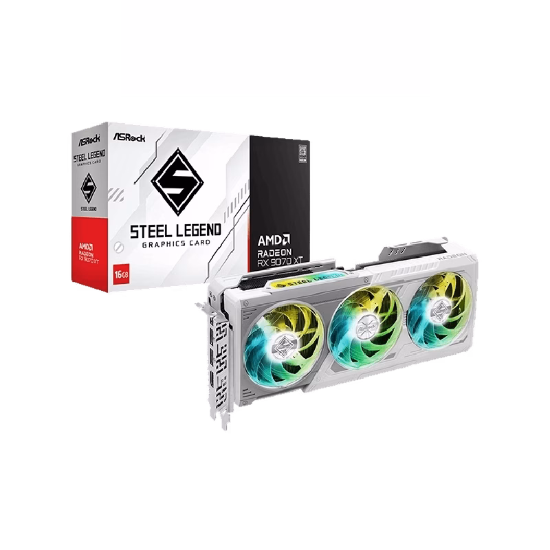 ASRock AMD Radeon RX 9070 XT Steel Legend | 1 Years Warranty | Tax Included