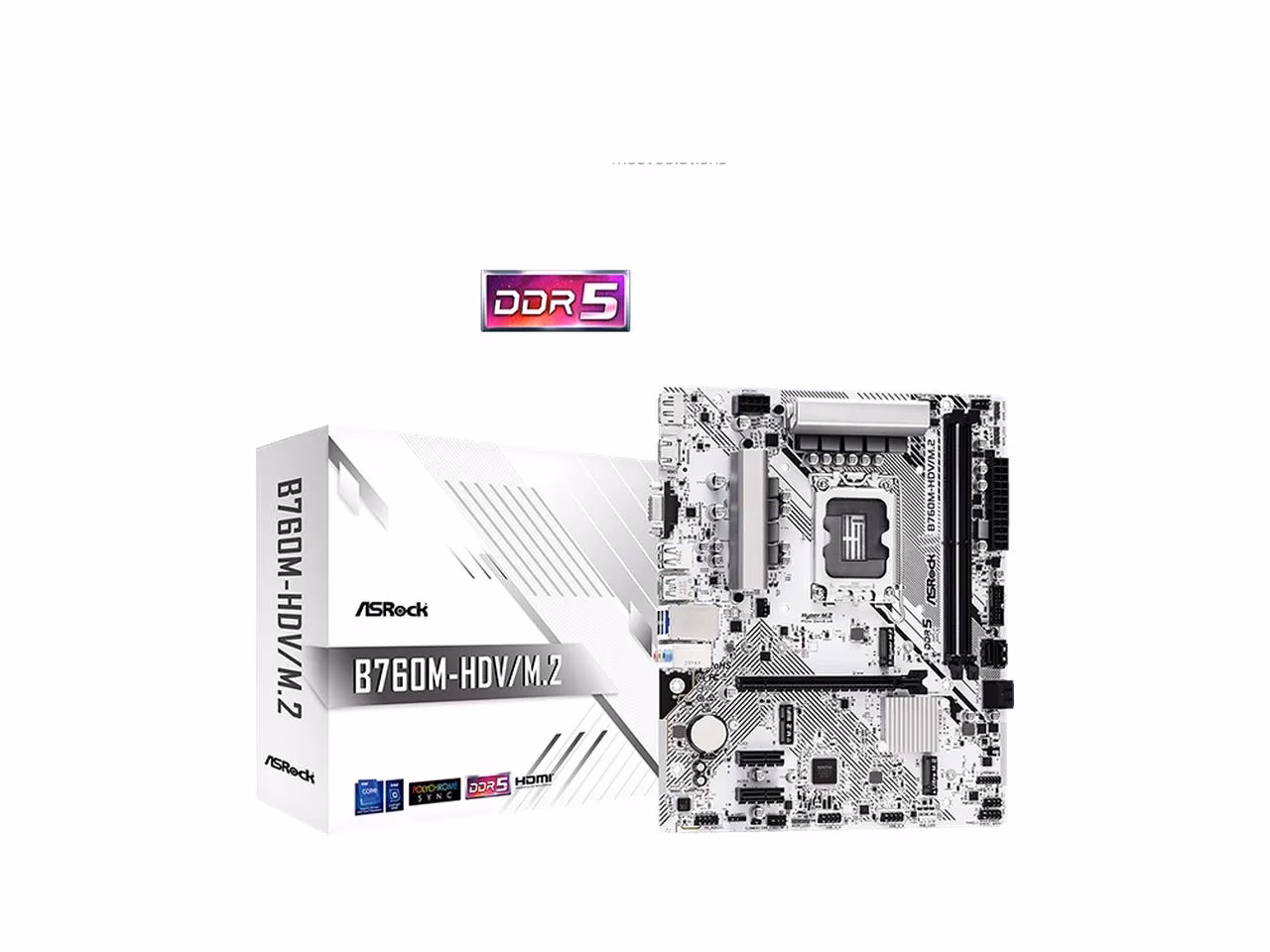 ASRock B760M-HDV/M.2 D4 MATX Motherboard | 90-MXBL40-AOUAYZ
