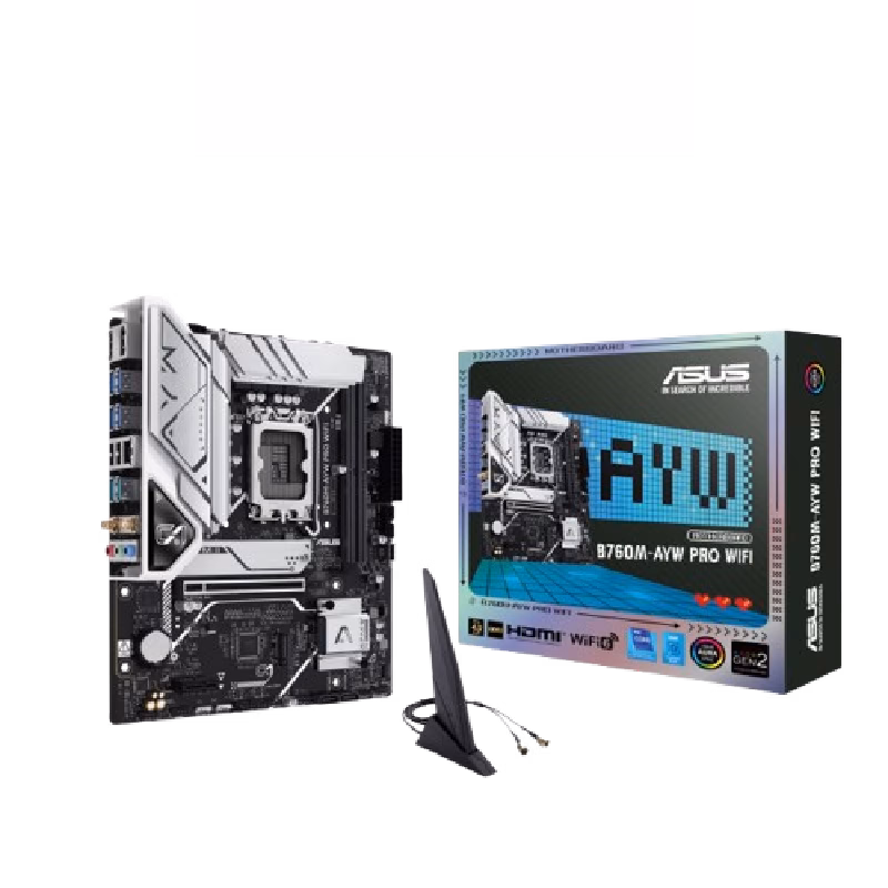 ASUS B760M-AYW PRO WIFI DDR5 mATX Motherboard | B760M-AYW-PRO-WIFI