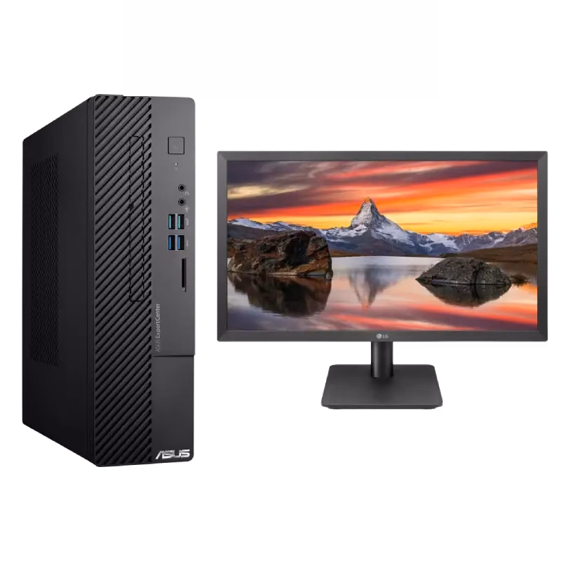 Asus Desktop + LG 22″ 22MP410 Monitor | i3 – 8GB – 1TB+256GB NVMe | 2 Years Warranty