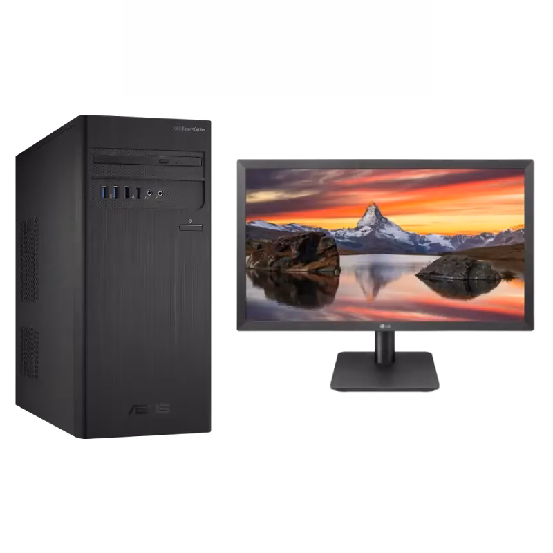 Asus Desktop + LG 22″ 22MP410 Monitor | i5 – 16GB – 1TB+128GB NVMe | 2 Years Warranty