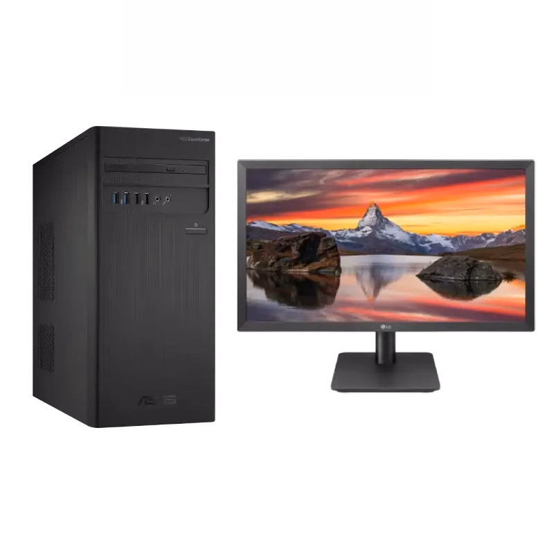 Asus Desktop + LG 22″ 22MP410 Monitor | i5 – 8GB – 1TB NVMe | 2 Years Warranty