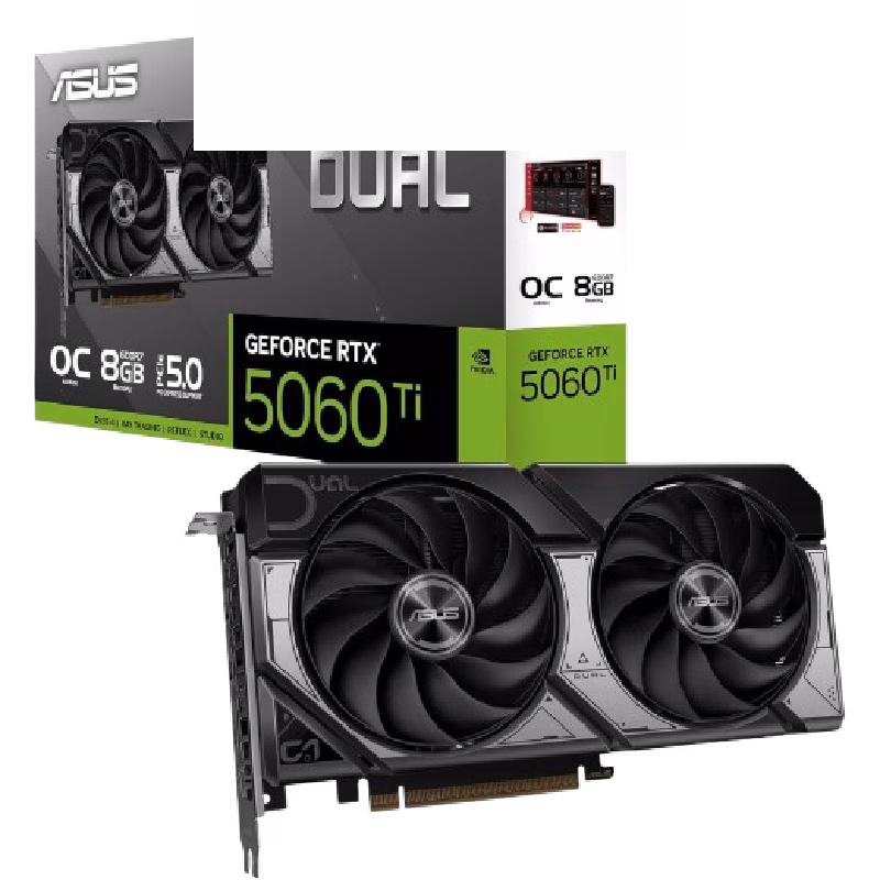 Asus Graphic Cards Dual GeForce RTX 5060TI 8GB DDR7 OC EDITION