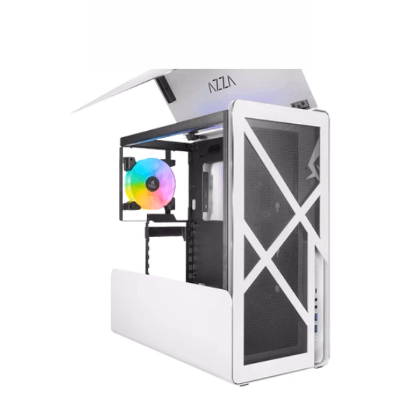 AZZA Cast 808WM White Gaming Case | CSAZ-808W-M