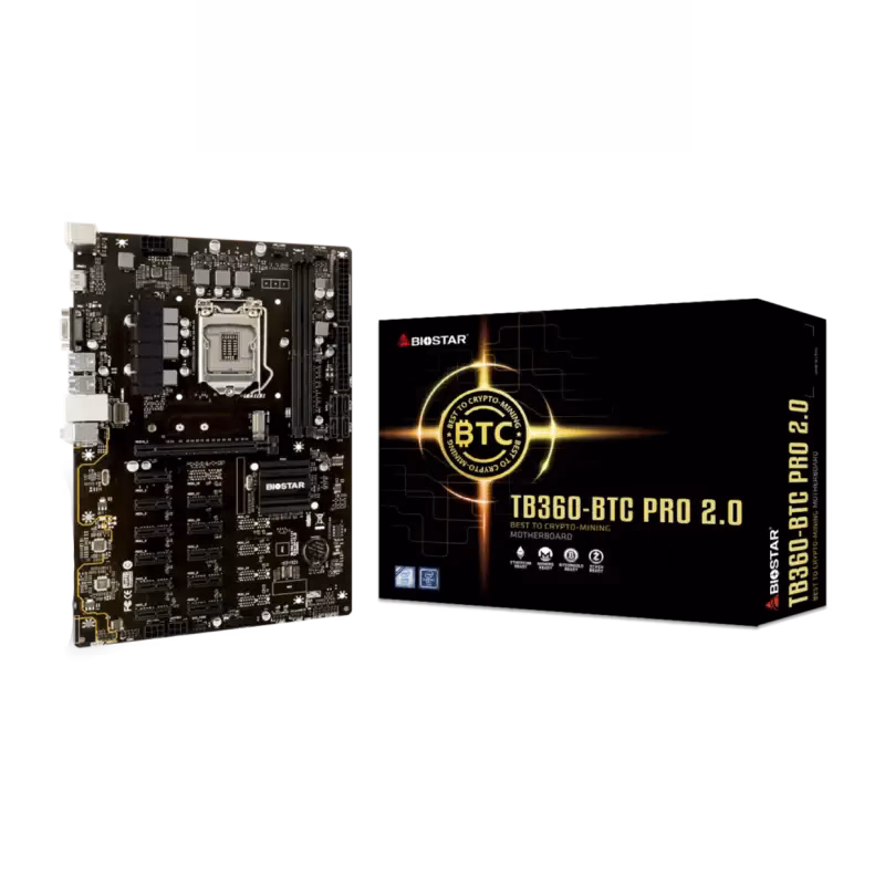 Biostar TB360-BTC PRO 2.0 Motherboard | TB360-BTC-PRO-2.0