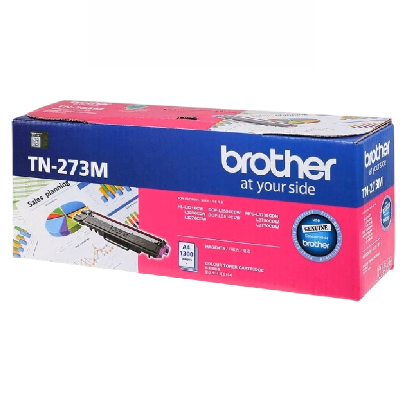Brother Genuine TN-273M Standard Yield Magenta Ink Printer Toner Cartridge