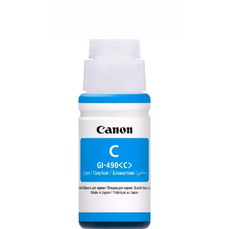 Canon INK GI-490 CYAN INK BOTTLE – Original
