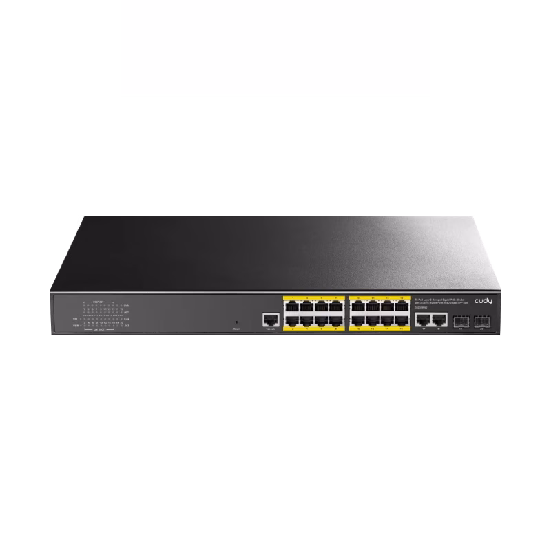 Cudy 16-Port Gigabit L2 Managed PoE+ Switch 200W | GS2018PS2-200W