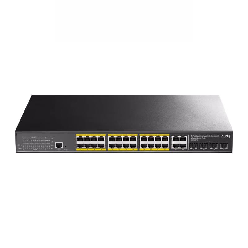 Cudy 24-Port Gigabit Managed PoE+ Switch | GS2028PS4 300W