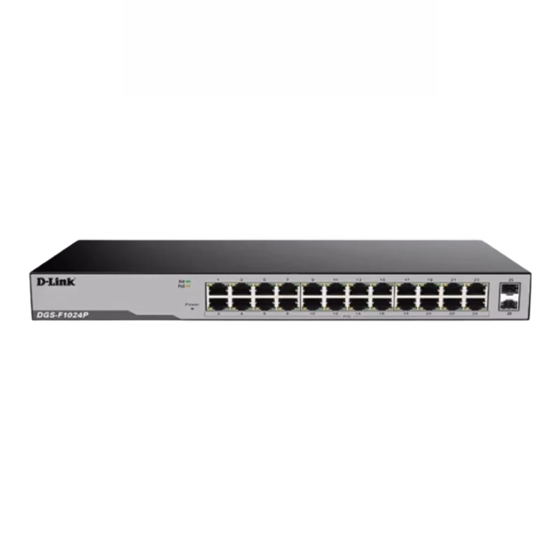 D-Link 24 Port Gigabit Unmanaged POE Switch 2 SFP Ports