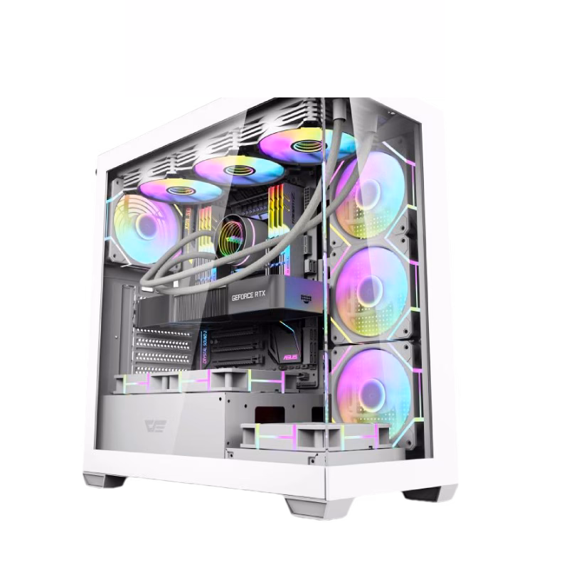 DarkFlash DS900 Aquarium ATX PC Case White | Tax Included