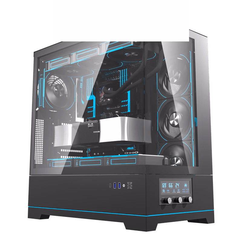 DarkFlash DY451 Pro ATX PC Case – Black | Tax Included