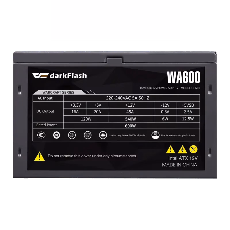 Darkflash WA600 Non-Modular Power Supply | Tax Free