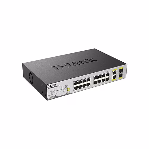 DLINK 18-Port Unmanaged Desktop PoE Switch DES-1018P
