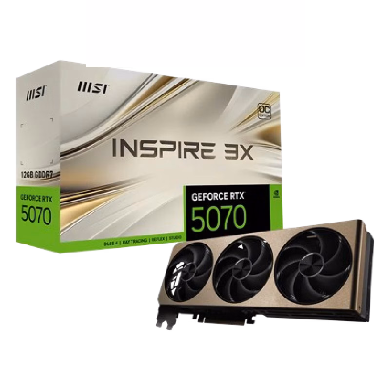 GeForce RTX 5070 12G INSPIRE 3X OC | 1 Years Warranty