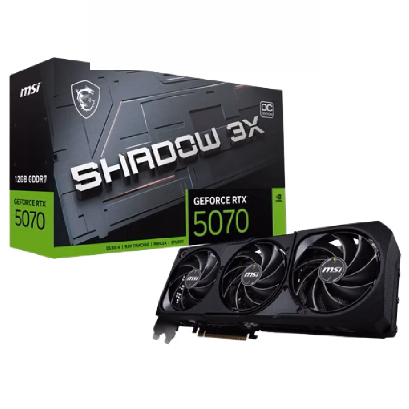 GeForce RTX 5070 12G SHADOW 3X OC | 1 Years Warranty