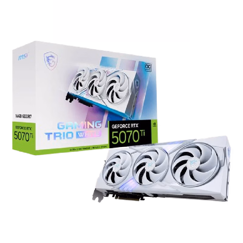 GeForce RTX 5070 Ti 16G GAMING TRIO OC WHITE | 1 Years Warranty