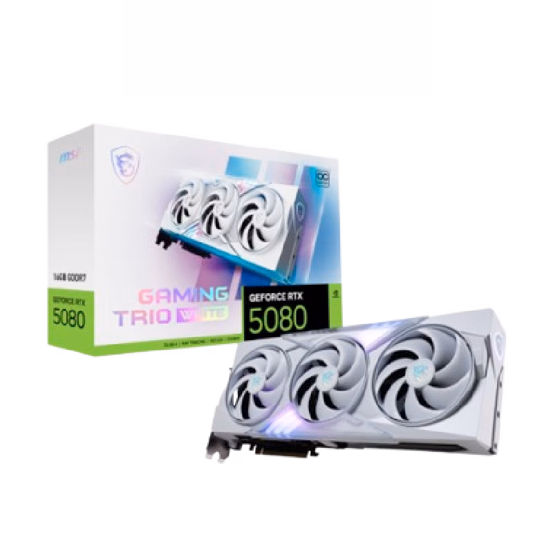 GeForce RTX 5080 16G GAMING TRIO OC WHITE | 1 Years Warranty