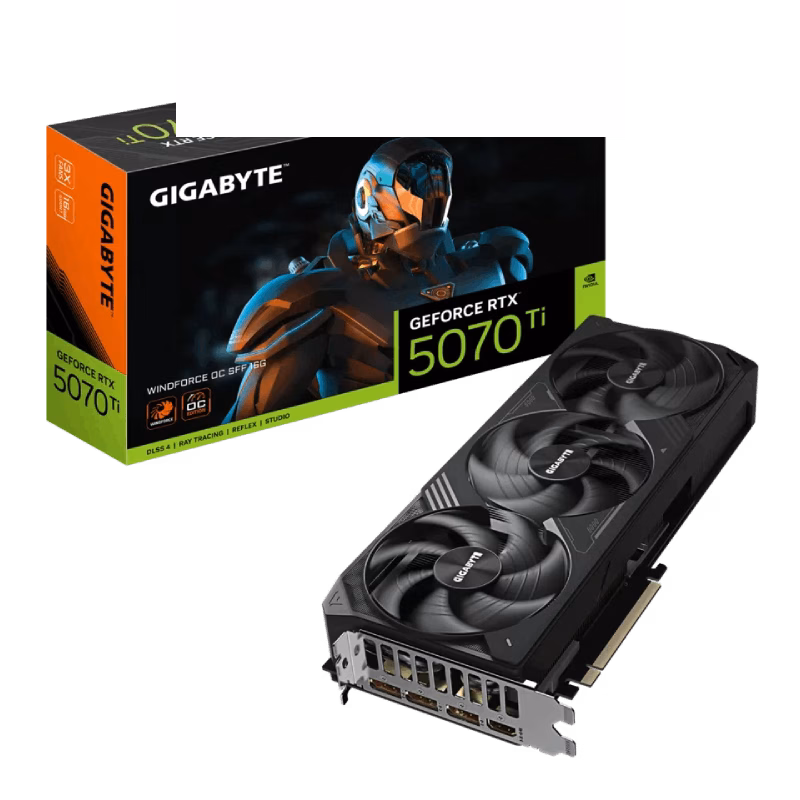 Gigabyte GeForce RTX 5070 Ti WINDFORCE OC SFF 16G Graphics Card | GV-N507TWF3OC-16GD
