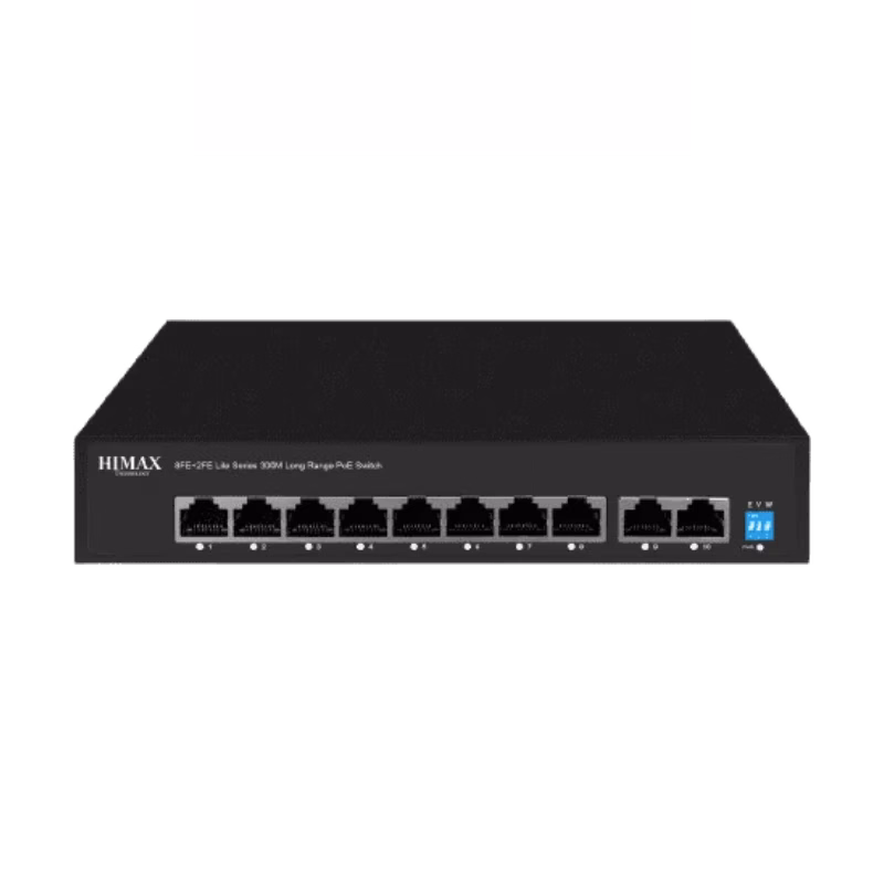 HIMAX Lite Series Long Range 10 Ports PoE Switch | PS1802E-L | 3 Years Warranty