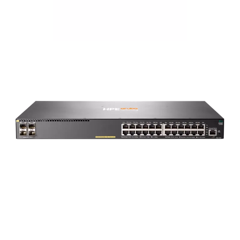 HPE Aruba Networking 2930F 24G PoE+ 4SFP+ Switch | JL255A