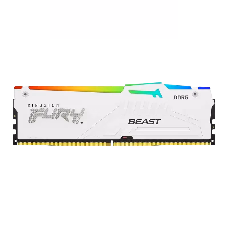 Kingston Fury Beast 16GB DDR5 RAM 5600MT/s – White | KF556C40BWA-16