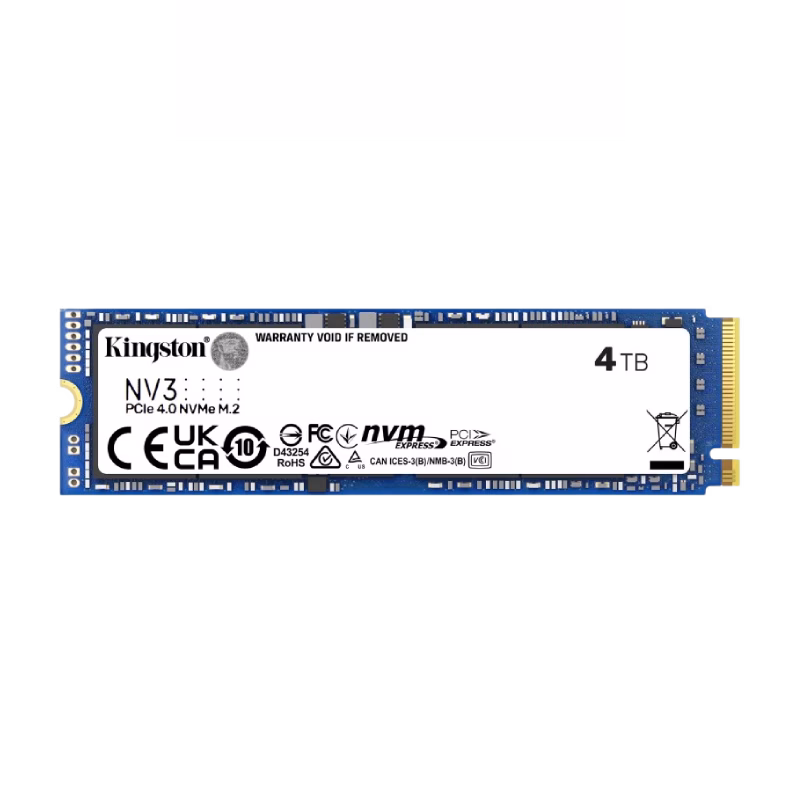 Kingston NV3 PCIe 4.0 4TB NVMe SSD | SNV3S/4000G |