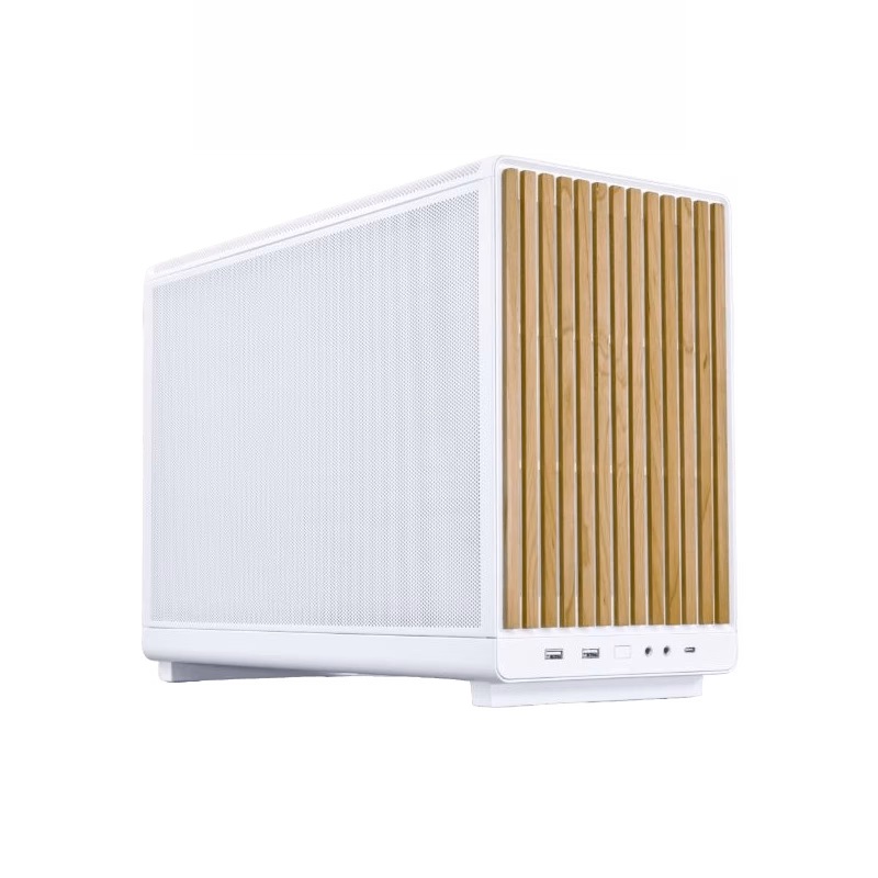Lian Li Dan A3 mATX Case Wood Edition White