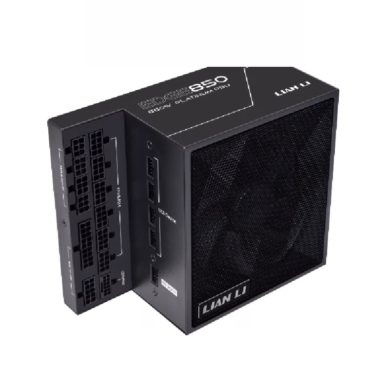 Lian Li EDGE Platinum 850W Fully Modular Low-Noise ATX 3.1 & PCIE 5.1 Compliant Black PSU