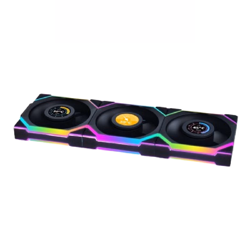 Lian Li UNI FAN SL Wireless LCD (Reverse Blade) 120 Triple Pack With Controller