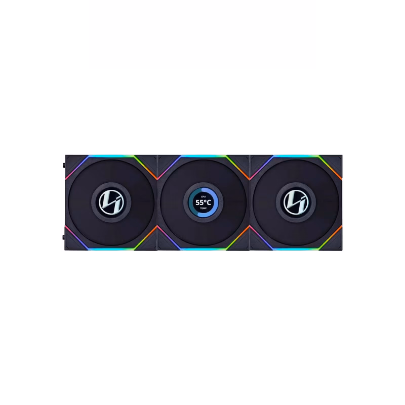Lian Li UNI FAN TL-LCD Wireless 120 Black Triple Pack With Controller