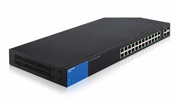 LINKSYS SMB Switches LGS326MP Smart Switches (Rack mounted) 24-port 10/100/1000 POE+, (384 W), 2x SFP