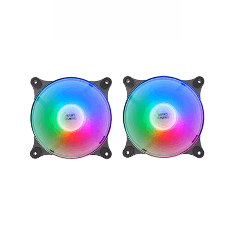 Mars Gaming MF-DUO FRGB Fan Kit | Black | Tax Free