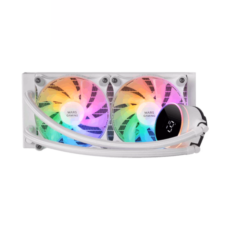 Mars Gaming ML-LCD240W Liquid Cooling | White | Tax Free