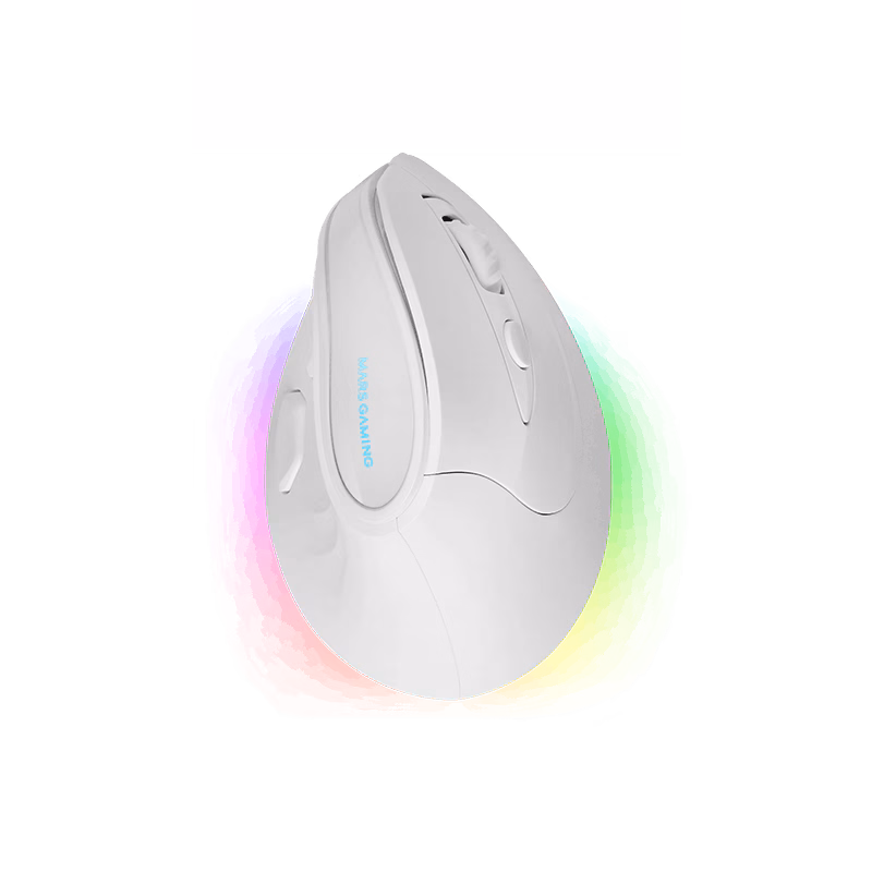 Mars Gaming MM-SKW Wireless Vertical Gaming Mouse | White | Tax Free