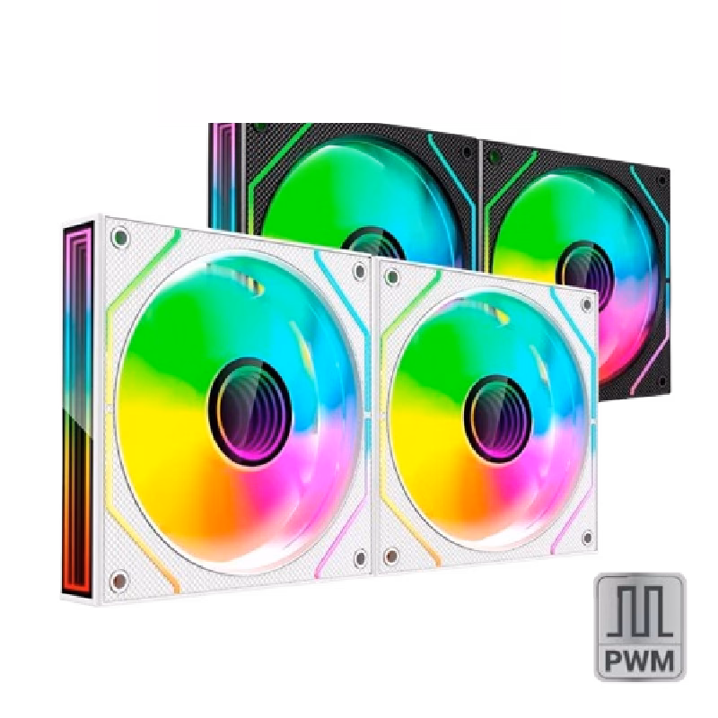 Mars Gaming Ultra-Quiet Pwm 2X 120Mm Infinity Mirror Argb Gaming Fan | MF3DPROX2 | Tax Free