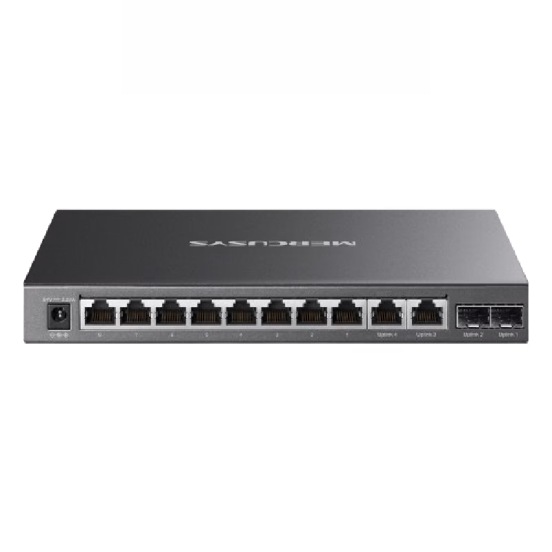 Mercusys 12-Port Gigabit Desktop Switch with 8-Port PoE+ | MS112GMP