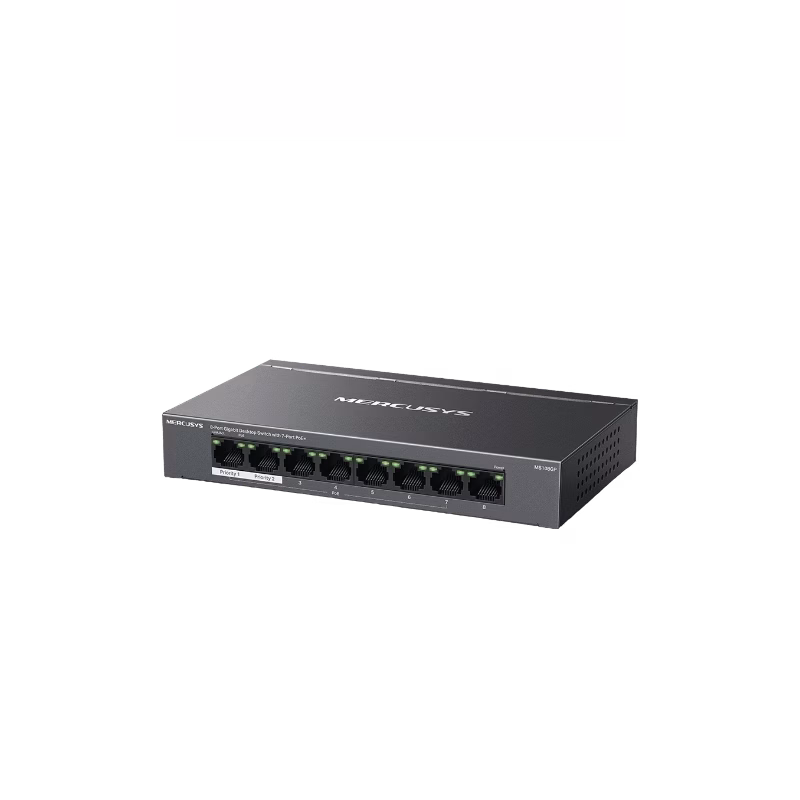 Mercusys 8-Port Gigabit Desktop Switch with 7-Port PoE+ | MS108GP