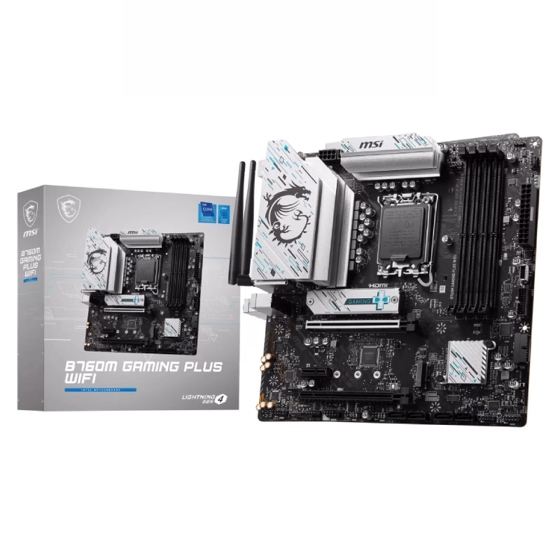 MSI B760M Gaming Plus WiFi Motherboard | 911-7D99-025 / 3 years warranty
