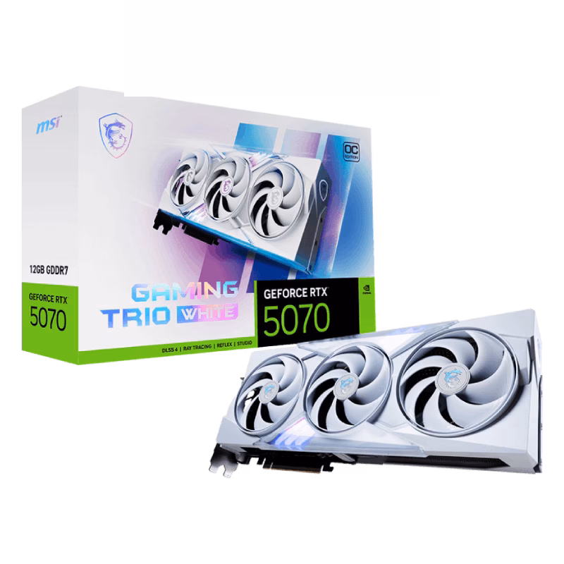 MSI GeForce RTX 5070 12G GAMING TRIO OC WHITE Graphics Card | 1 Years Warranty